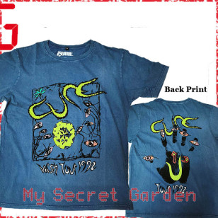 The Cure - Wish Tour '92 Official Unisex Stone Wash T-Shirt ( Men S, M, L) ***READY TO SHIP from Hong Kong***